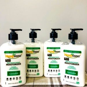 4 Bottles of Hempvana Moisturizer Lotion